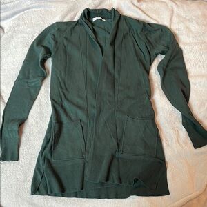 Pink Clover Green Open Cardigan Sweater